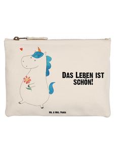 Mr. & Mrs. Panda Пенал с единорогом и надписью белого цвета