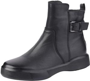 Женские кожаные ботинки PURCHAWEE на молнии, ретро-стиль, комфортные, противоскользящие, с боковой пряжкой, эластичные, на плоской подошве, челси, короткие, Black