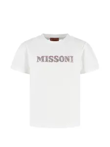 Футболка с короткими рукавами Missoni Kids, белый