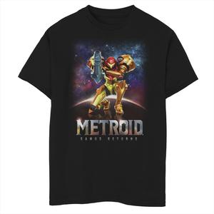 Традиционная футболка Nintendo Metroid для мальчиков 8–20 лет Licensed Character