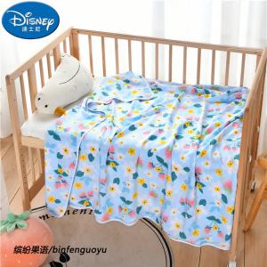 Disney Одеяло 120х140 см, шелк и хлопок, зимнее, тонкое, двухслойное, цвет Colorful Fruit Language
