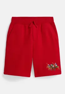Короткие флисовые шорты triplepony 714y Polo Ralph Lauren, Red
