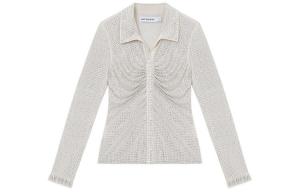 Self-portrait Женская рубашка с автопортретом цвета слоновой кости Self portrait