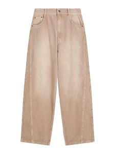 Мешковатые штаны Bershka, темно-бежевый