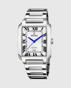 F20677/1 On The Square мужские часы из серебряной стали Festina, серебряный