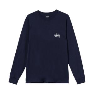 Футболка Stussy Basic Long-Sleeve Tee, Navy