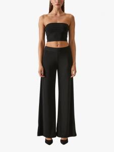 Широкие брюки с зауженным кроем James Lakeland, Black