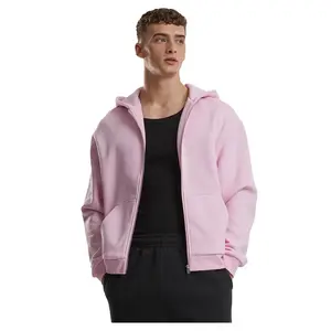 Пушистая толстовка на молнии Urban Classics, розовый