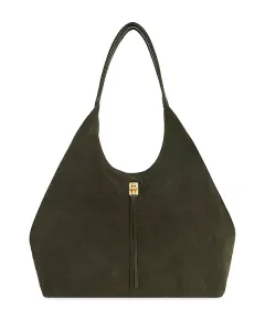 Фирменная замшевая сумка Даррена Rebecca Minkoff, зеленый