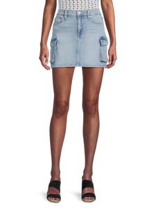 Джинсовая мини-юбка с карманами-карго DKNY, цвет Union Square