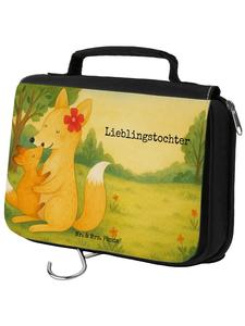 Mr. & Mrs. Panda Косметичка с изображением лисички-мамы и надписью белого цвета