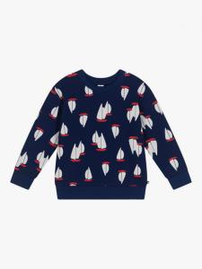 Детский свитер с принтом лодок Petit Bateau, Medieval/Multico
