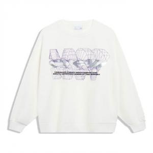 Спортивная толстовка Li-Ning Counterflow Graphic Sweatshirt 'White' AWDT529-2, белый