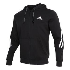 Куртка adidas M 3-Stripes Tape Full-Zip Sweatshirt Black, черный