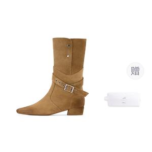 Джинсовые праздничные ботинки на щиколотку для женщин 73Hours, хаки, gift included (please refer to details)