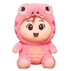 Милый плюшевый питомец Lucky Baby Snake, высота 25см/35см/45см Handsome, розовый