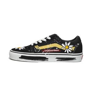 Vans Old Skool Small Daisy, Hand Drawn низкие кроссовки для скейтборда унисекс Black Yellow