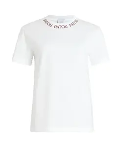 Футболка с вышитым логотипом Patou, белый