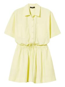 TWINSET платье-рубашка мини, желтый