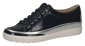 Кроссовки Caprice с блестящей контрастной отделкой, повседневная обувь, полуботинки, туфли на шнуровке, синий