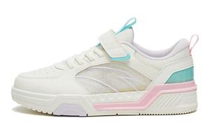 Детские кроссовки для скейтбординга GS Low-top Белые/розовые/зеленые Anta Kids