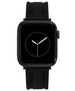 Мужской черный силиконовый ремешок Premium для Apple Watch 42mm, 44mm, 45mm, Ultra, Ultra2 Vince Camuto