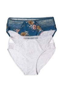 Трусы Henderson HALLY 2-PACK, Light Grey/Blue/Light Grey