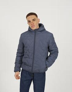 Укороченная куртка с капюшоном синего цвета Brave Soul