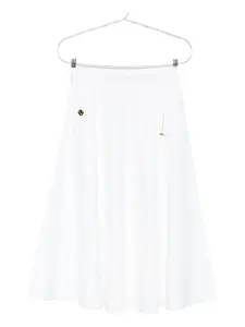 Юбка миди с цепочками Moschino, белый