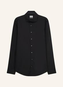 Рубашка деловая облегающая Seidensticker, черный