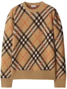 Burberry джемпер в клетку Nova Check, коричневый