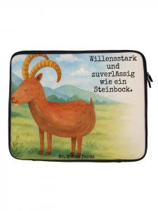 Mr. & Mrs. Panda Сумка для ноутбука с изображением знака зодиака Козерог... белого цвета