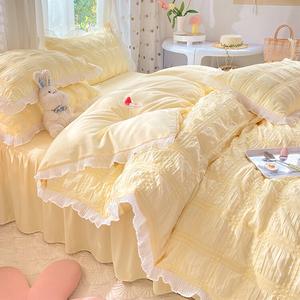 Disney Комплект постельного белья 4 предмета, 200×230 см, бамбуковое волокно, цвет молочный карамель