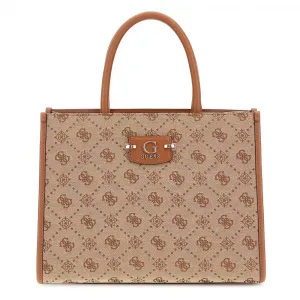 Сумка-тоут Guess Neda 2 Comp, коричневый