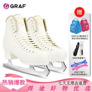 GRAF Коньки для фигурного катания, детские, мужские и женские, Graff U10S U10 White с подарком, размер 28