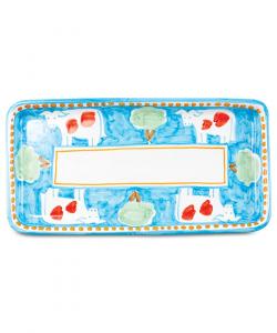 Прямоугольное блюдо Campagna VIETRI, цвет aqua