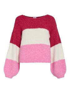 Свитер VILA VIMarley, фуксия/светло-розовый