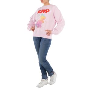 SJYP Царапанный динозавр свитшот, светло-розовый