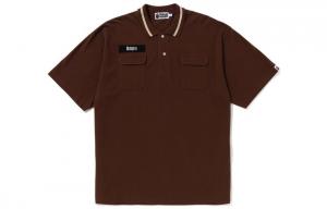 Рубашка поло мужская A Bathing Ape, цвет Coffee