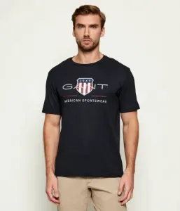 Футболка regular fit Gant, темно-синий