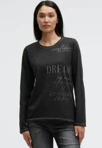 Топ с длинными рукавами и принтом und schmucksteinen Soccx, Black