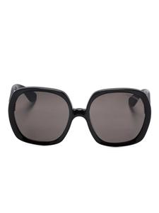 TOM FORD Eyewear солнцезащитные очки в массивной оправе, черный