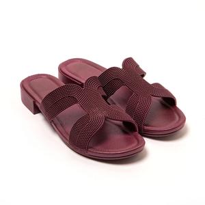 Сандалии женские Brasileras гранатовые на резиновой подошве