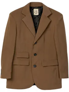 Однобортный пиджак CamperLab, коричневый