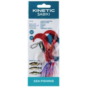 Оснастки Kinetic Sabiki Loaded Shadtail Skirt UV, разноцветный