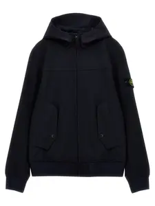 Куртка из легкой мягкой ткани Soft Shell-R с технологией e.dye Stone Island Junior, синий