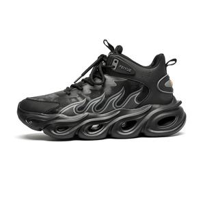 Повседневные черные кроссовки Feiyue мужские на платформе с амортизацией