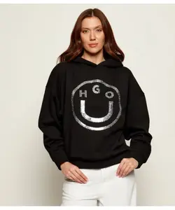 Толстовка dolasa_b_2 Relaxed fit Hugo Blue, черный