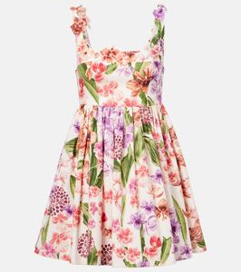 Барбаре цветочное хлопковое мини-платье Agua by Agua Bendita, Florals