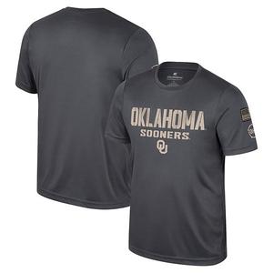 Мужская футболка oklahoma sooners oht military appreciation цвета антрацит Colosseum